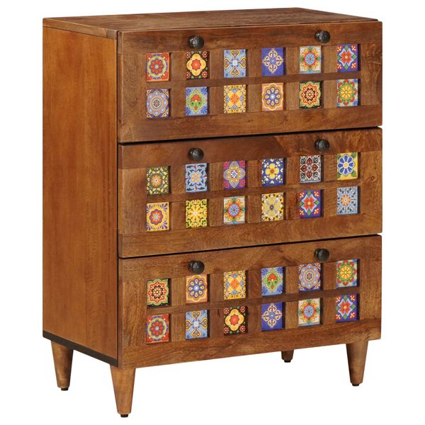 vidaXL Vi&eth;beinteyfla 3 pcs Valhnota Hart mang&oacute;tr&eacute;