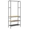 vidaXL Fatahilla me&eth; hillu Sonoma Eik 77 x 30 x 171 cm Samsettur vi&eth;ur