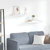 vidaXL Vegghengdar Hillur 2 stk. Eikarlitur & Hv&iacute;tur 60x23,5x3,8cm MDF