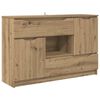 vidaXL Vi&eth;beinteyfla Artisan Eik 100 x 30 x 65,6 Samsettur vi&eth;ur