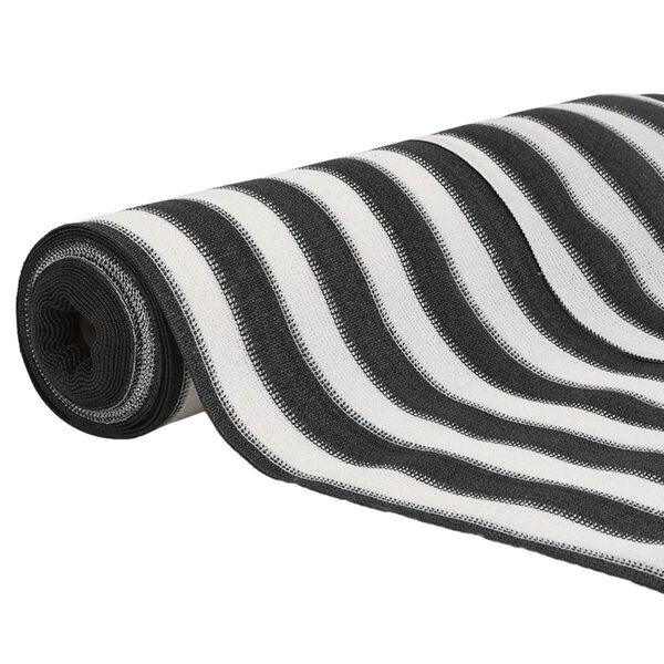 vidaXL Næðisnet Reykgráar og Hvítar 1,8x25 m HDPE 75 g/m²