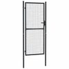 vidaXL M&ouml;skvagar&eth;hli&eth; &uacute;r galvaniseru&eth;u St&aacute;li 100x200 cm gr&aacute;tt