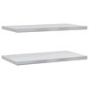 vidaXL Vegghillur 2 stk. 75x40 cm Silfurlita&eth; Ry&eth;fr&iacute;tt St&aacute;l