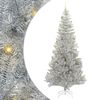 vidaXL J&oacute;latr&eacute; me&eth; 300 LED me&eth; standi Silfur 240 cm PET