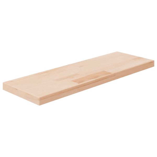 vidaXL Vegghilla 60x20x2,5 cm &Oacute;me&eth;h&ouml;ndla&eth;ur Gegnheill Eikarvi&eth;ur