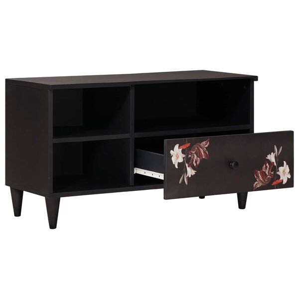 vidaXL Geymsk&aacute;pur me&eth; sk&uacute;ffu Marglitur 80 x 33,5 x 46 cm Hart mang&oacute;tr&eacute;