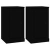 vidaXL Skenkir 2 stk. Svartur 37,5x35,5x67,5 cm Samsettur Vi&eth;ur