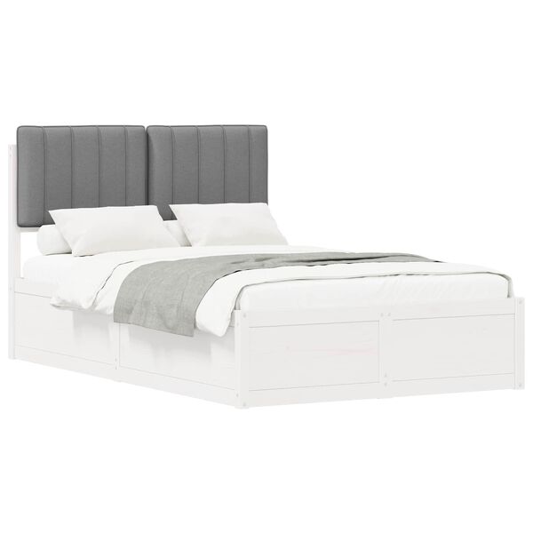 vidaXL R&uacute;mf&oacute;tur me&eth; kl&aelig;&eth;&eth;um h&ouml;f&eth;agafli Lj&oacute;sgr&aacute;r 120 x 200 cm