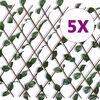 vidaXL T&iacute;gl&oacute;tt Rimlagrind &uacute;r V&iacute;&eth;i me&eth; Gervilaufum 5 stk 180 x 90 cm