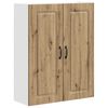vidaXL Eldh&uacute;s sk&aacute;pur me&eth; geymslu Kalmar Artisan Eik 80 x 31 x 100 cm