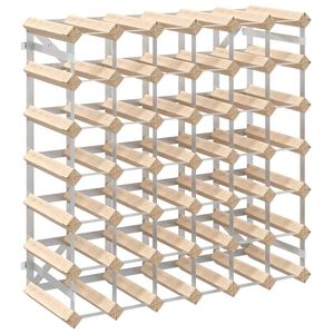 vidaXL V&iacute;nrekki fyrir 42 Fl&ouml;skur Gegnheil Fura
