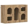 vidaXL Vegghengdur sk&aacute;pur Artisan Eik 60 x 20 x 40 cm Samsettur vi&eth;ur