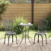 vidaXL Gar&eth; Bistro Set 3 pcs Svartur &Aacute;l