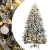vidaXL Gervi Lamir J&oacute;latr&eacute; me&eth; 300 LED Lj&oacute;sum og J&oacute;lak&uacute;lusetti 180 cm