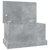 vidaXL Geymslukassi Steypugr&aacute;r 50x30x28 cm Samsettur Vi&eth;ur