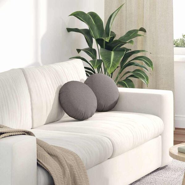 vidaXL Setjp&uacute;&eth;ar 2 pcs M&oacute;gr&aacute;r &Oslash;30 x 13 cm d&uacute;kur