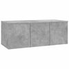 vidaXL Sj&oacute;nvarpssk&aacute;pur Steypugr&aacute;r 80x34x30 cm Samsettur Vi&eth;ur