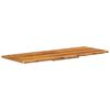 vidaXL Borðplata á Baðherbergi Gegnheill Akasíuviður 140x55x2,5 cm
