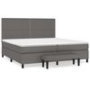 vidaXL H&oacute;lfa&eth; Springr&uacute;m me&eth; D&yacute;nu Gr&aacute;tt 200x200 cm Gervile&eth;ur