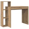 vidaXL Skrifbor&eth; Artisan Eik 100 x 40 x 90 cm Samsettur vi&eth;ur