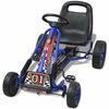 vidaXL Pedal Go Kart með stillanlegu sæti bláu