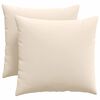vidaXL S&oacute;fap&uacute;&eth;ar 2 pcs Drapplita&eth;ur 50 x 50 cm d&uacute;kur