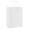 vidaXL Papp&iacute;rspokar 250 stk me&eth; Handf&ouml;ngum Hv&iacute;tir 26x12x35 cm