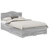 vidaXL Ramsv&iacute;k me&eth; h&ouml;fu&eth;gafl Gr&aacute;r Sonoma 135 x 190 cm Samsettur vi&eth;ur
