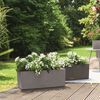 LECHUZA Gróðurker "BALCONERA Stone 50 ALL-IN-ONE" Svart