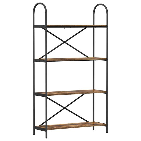 vidaXL Hilla Rau&eth;-eik 80 x 30 x 146 cm Samsettur vi&eth;ur