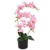 vidaXL Gerviplanta Ork&iacute;dea &iacute; Bl&oacute;mapotti 65 cm Bleik