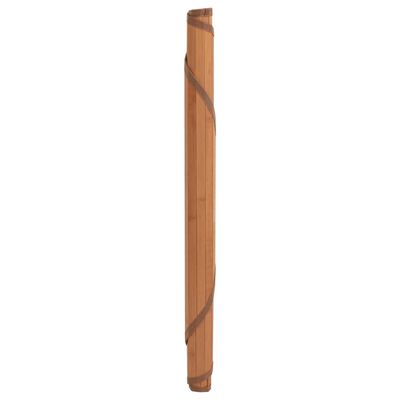 vidaXL Motta Hringlaga Brún 80 cm Bambus
