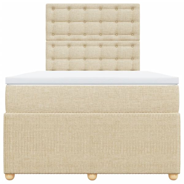 vidaXL H&oacute;lfa&eth; Springr&uacute;m me&eth; D&yacute;nu Rj&oacute;mahv&iacute;tt 120x200 cm Tauefni