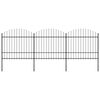 vidaXL Gar&eth;gir&eth;ing me&eth; spj&oacute;ttoppi &uacute;r st&aacute;li 537x175 cm sv&ouml;rt