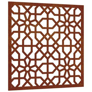 vidaXL Veggskreyting &iacute; Gar&eth;inn 55x55 cm Corten St&aacute;l M&aacute;r&iacute;sk h&ouml;nnun