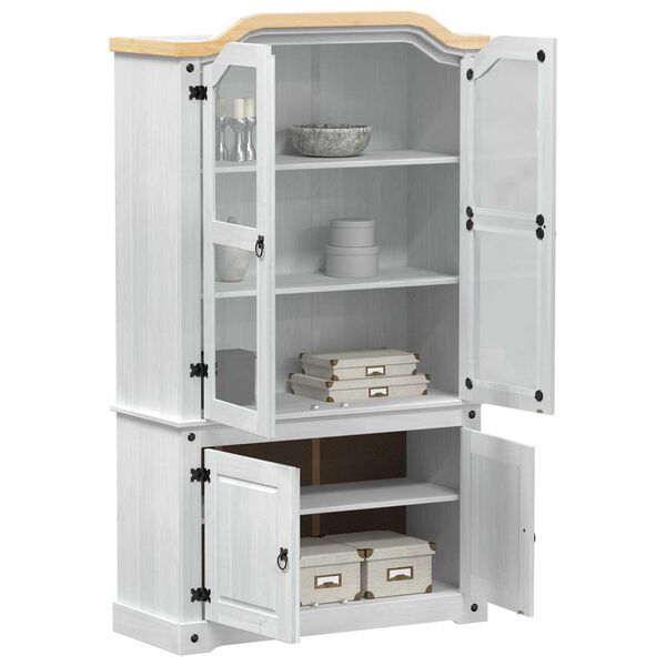 vidaXL S&yacute;ningark&aelig;fa Hv&iacute;tt 103.5 x 42 x 180 cm Solid furuhikk