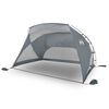 vidaXL Strandtjald Gr&aacute;tt 274x178x170/148 cm 185T P&oacute;l&yacute;ester