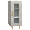 vidaXL Skenkur Steypugr&aacute;r 34,5x34x90 cm Samsettur Vi&eth;ur