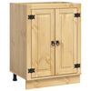vidaXL Cabinet SKI Hunangsbjartur 60 x 46 x 81,5 cm Solid furuhikk