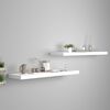 vidaXL Vegghengdar Hillur 2 stk. Hvítar 90x23,5x3,8 cm MDF