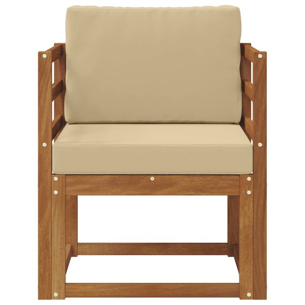 vidaXL &Uacute;tis&oacute;fi Solid Akas&iacute;uskei&eth; og P&oacute;lyester N&aacute;tt&uacute;rulegur