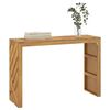 vidaXL Console Borð 110x35x75 cm Solid Wood Teak