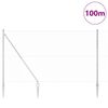 vidaXL Gir&eth;ingarp&oacute;stur Silfur 100 x 1,6 m (36 mm net) St&aacute;l