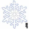 vidaXL J&oacute;laf&ouml;lkur me&eth; 156 LED Bl&aacute;r 55.5 x 55.5 x 0.75 cm PVC