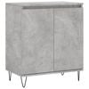 vidaXL Skenkur Steypugr&aacute;r 60x35x70 cm Samsettur Vi&eth;ur