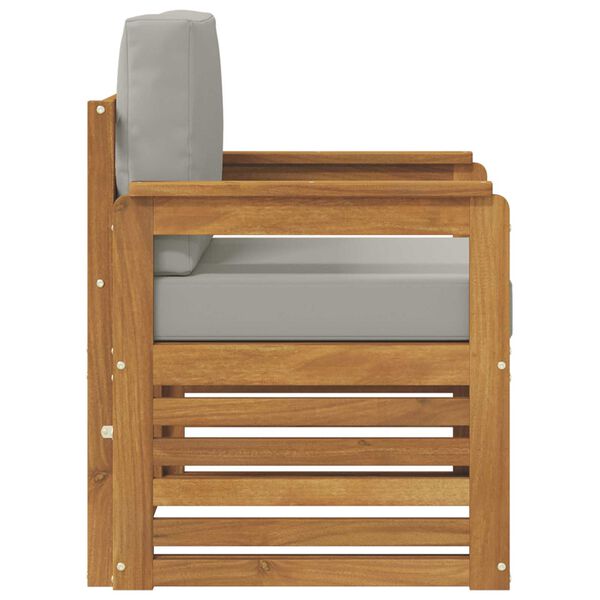 vidaXL &Uacute;ti s&oacute;fasett me&eth; p&uacute;&eth;i N&aacute;tt&uacute;rulegur 71 x 63 x 73 cm