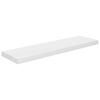 vidaXL Vegghengdar Hillur 2 stk. H&aacute;glans Hv&iacute;tar 90x23,5x3,8 cm MDF