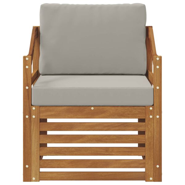 vidaXL &Uacute;ti s&oacute;fasett me&eth; p&uacute;&eth;i N&aacute;tt&uacute;rulegur 67 x 63 x 73 cm