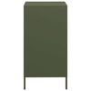 vidaXL Skenkur Ólífugrænn 35x39x73,5 cm Kaldvalsað Stál