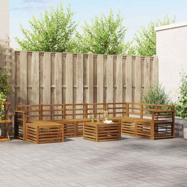 vidaXL S&oacute;fasett N&aacute;tt&uacute;rulegur Hrein akas&iacute;utr&eacute;